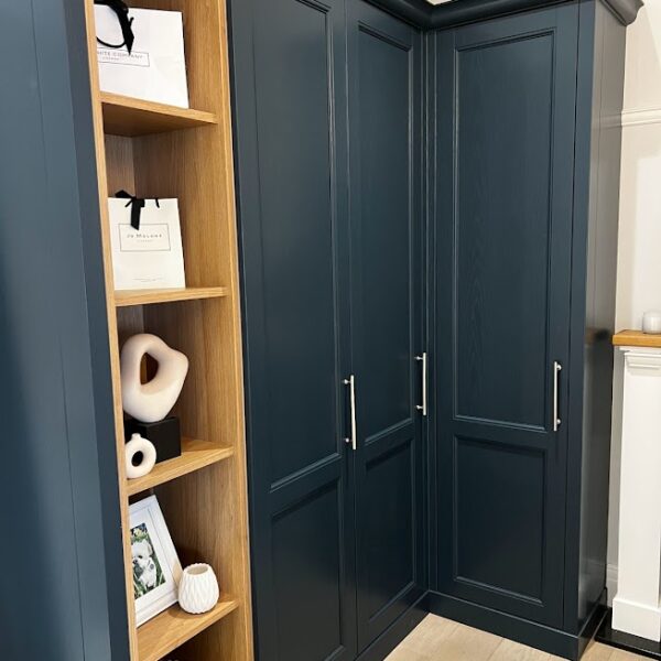 navy wardrobes
