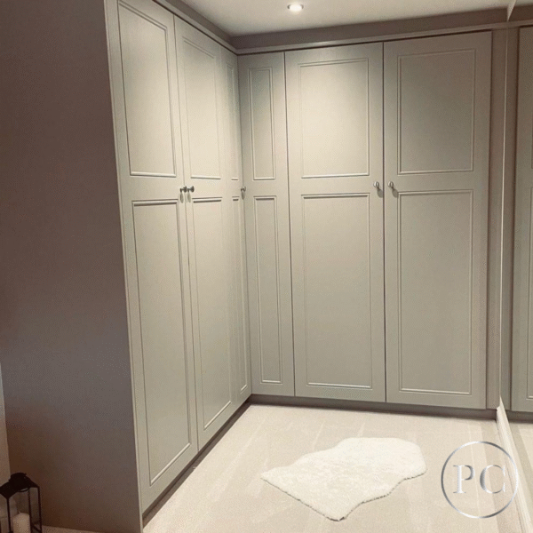 Grey fitted wardrobes