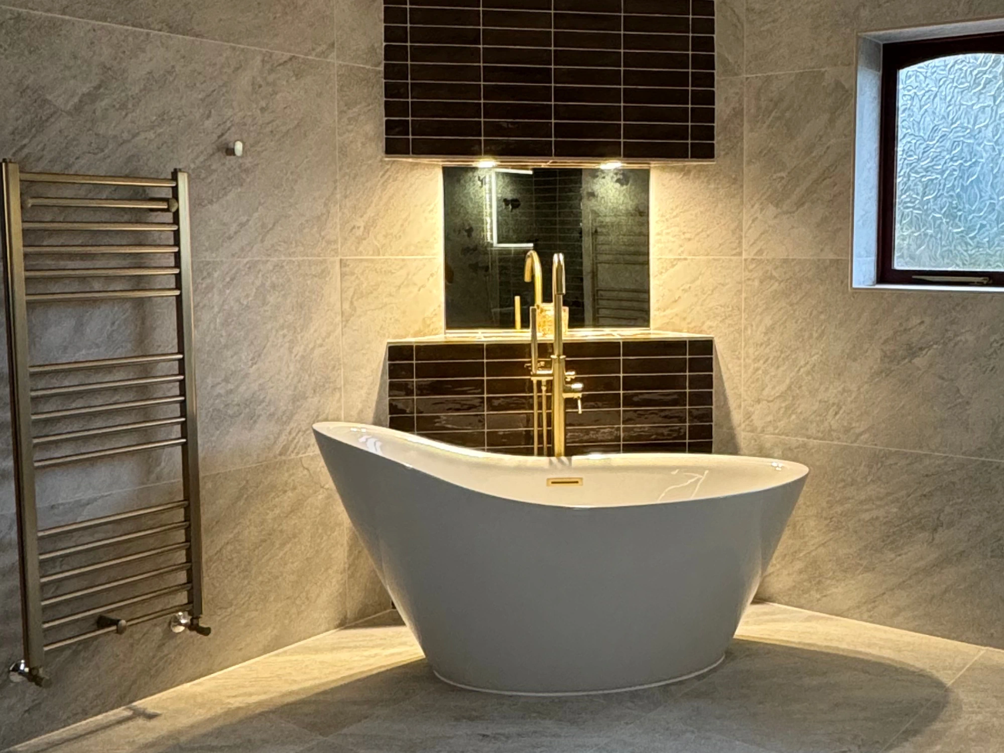 Modern bathroom transformation